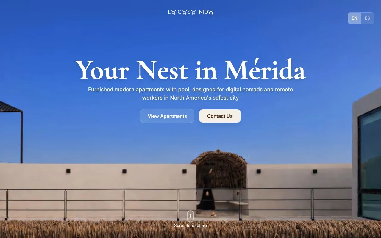 La Casa Nido website